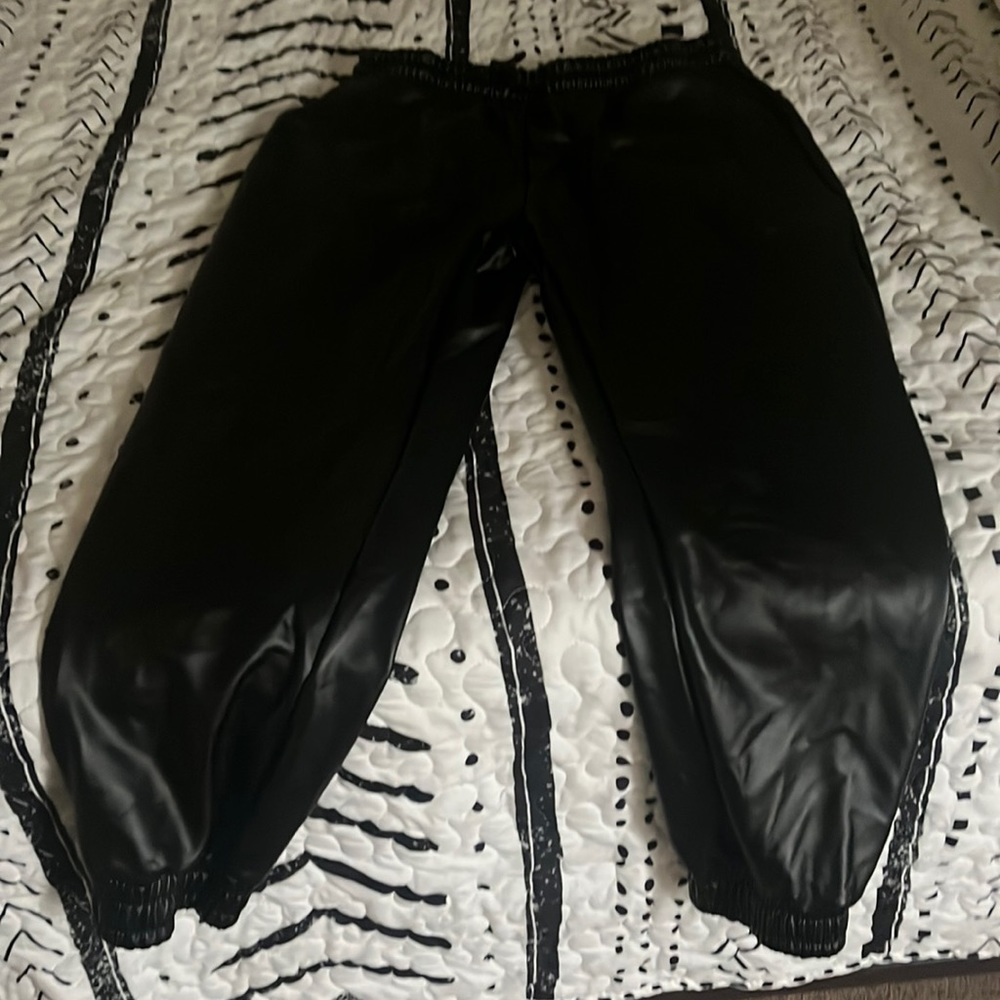 Leather Joggers